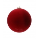 Boule de Noël velours rouge - # 4013