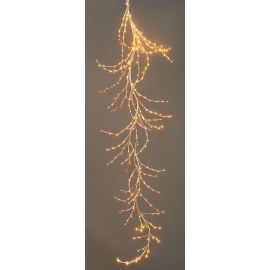 Guirlande décorative or 312 leds blanc chaud - 270 cm