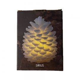 Bougie led en cire 14 cm pomme de pin-clara cone-Sirius