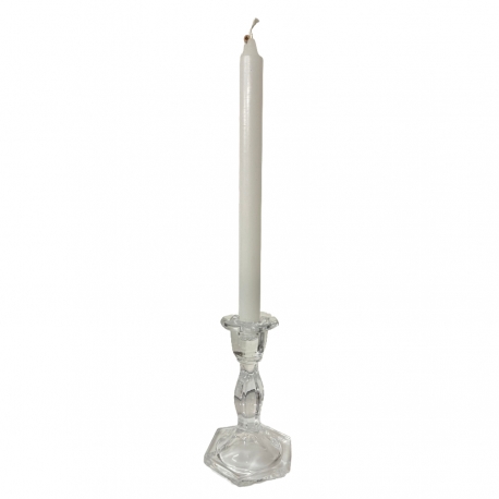 CANDLE BOUGIE 2X28CM WHITE