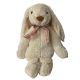 Peluche décorative "lapin" crème 40 cm